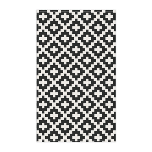 Black and White Lattice Pattern