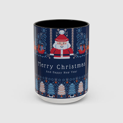 Blue Holiday Christmas Pixel