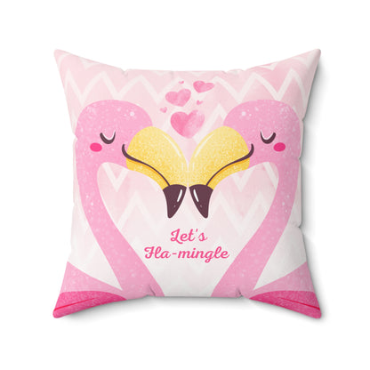 Let's Fla-Mingle Valentine's Throw