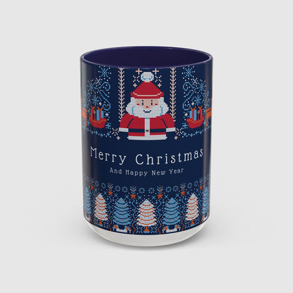 Blue Holiday Christmas Pixel