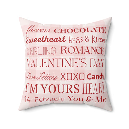 Valentine's Day Words Throw