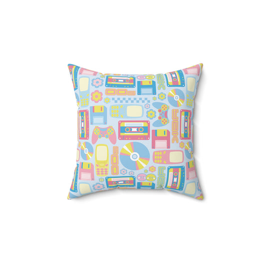 2000s Nostalgia Throw Pillow