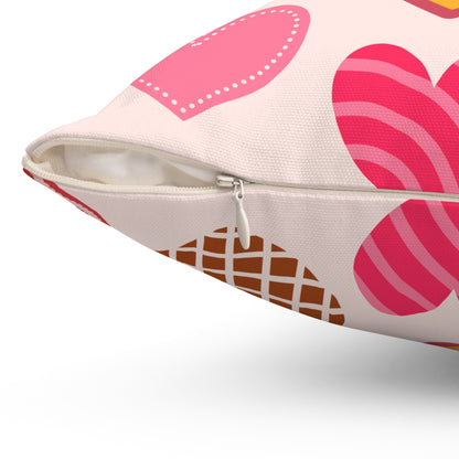 Kitsch Hearts Throw