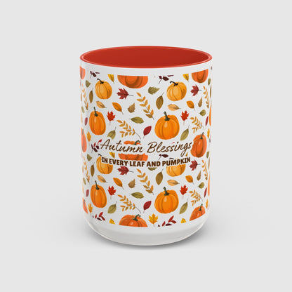 Autumn Blessings In Every Leaf and Pumpkin