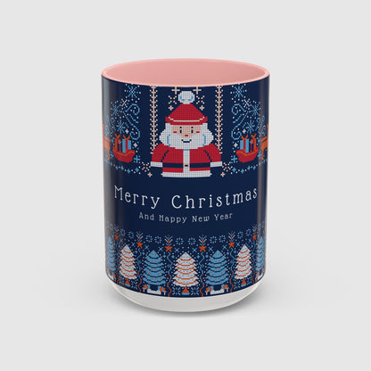 Blue Holiday Christmas Pixel