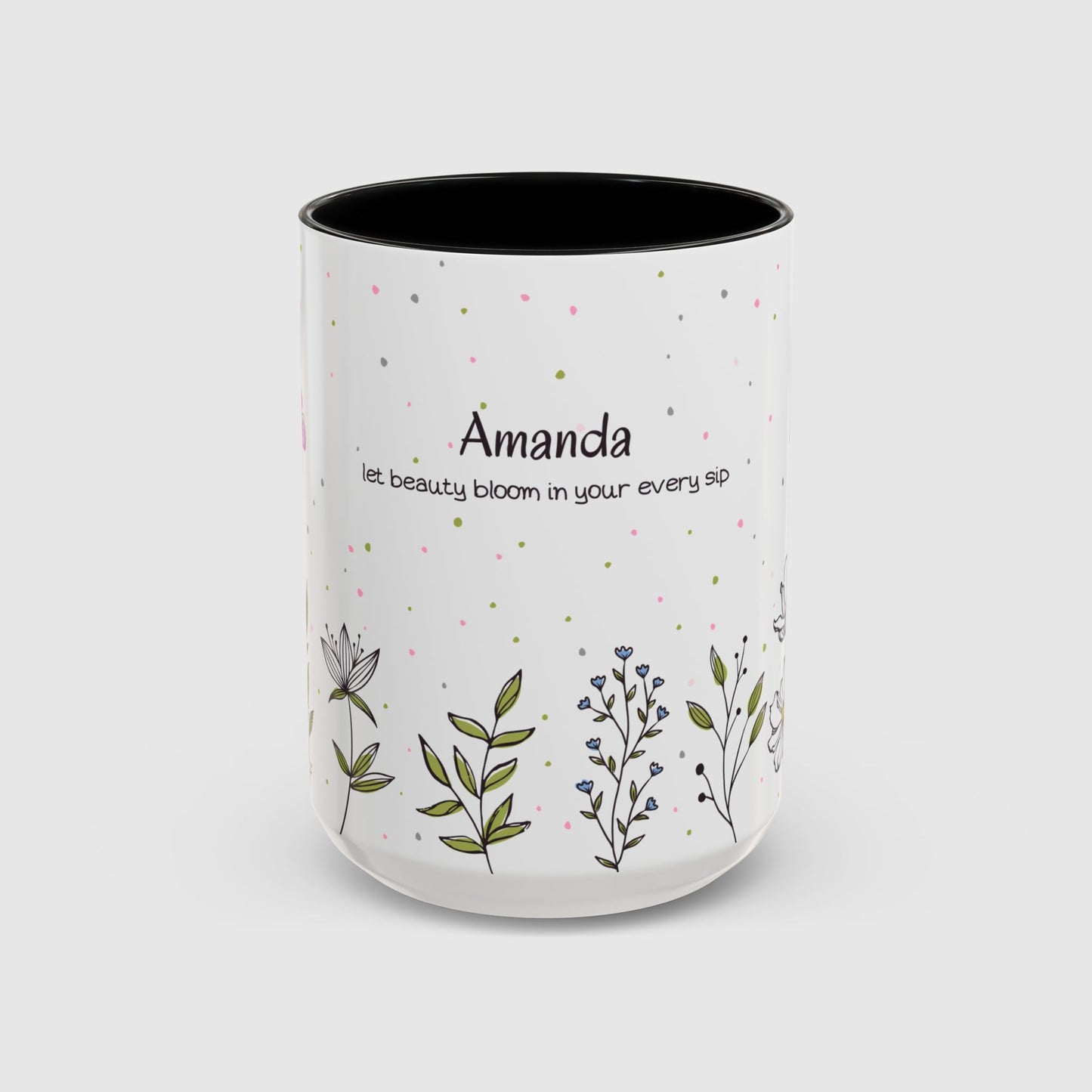 Let beauty bloom in your every sip (Personalized)