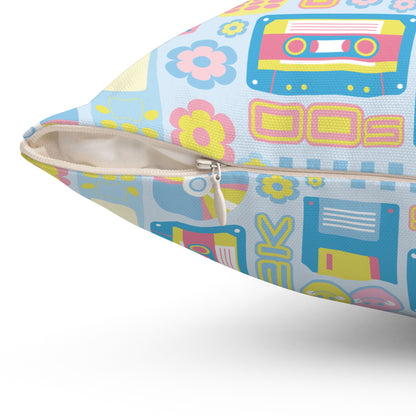 2000s Nostalgia Throw Pillow