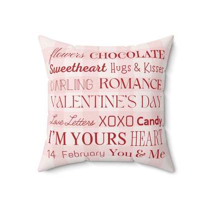 Valentine's Day Words Throw