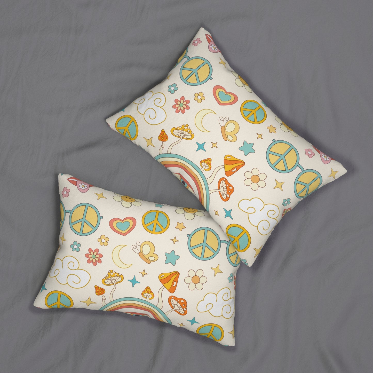 Retro Surreal Psychedelic Mushroom Pattern