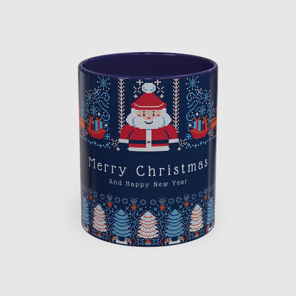 Blue Holiday Christmas Pixel