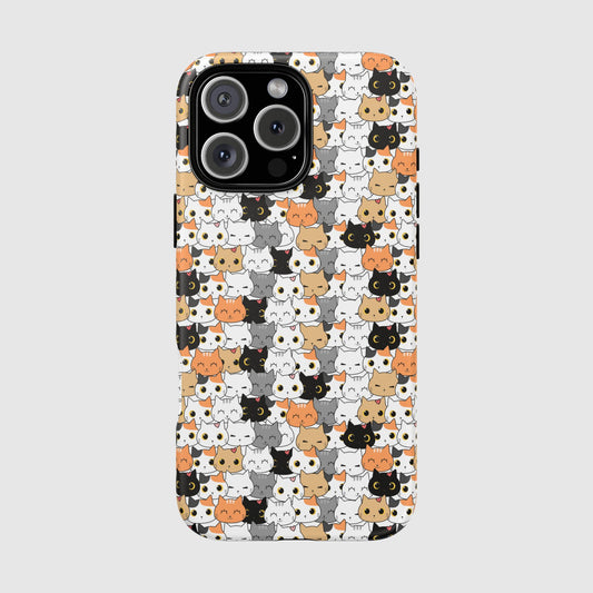 Kitty Crowd - Phone case