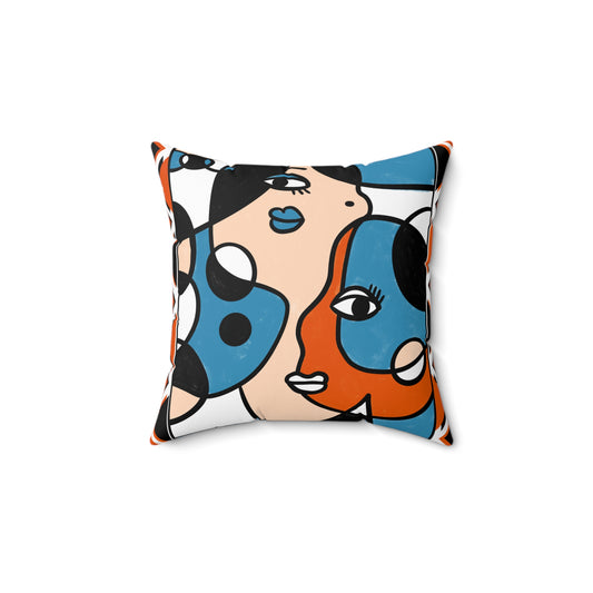 Faces of Fun Pillow