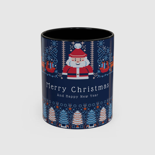 Blue Holiday Christmas Pixel
