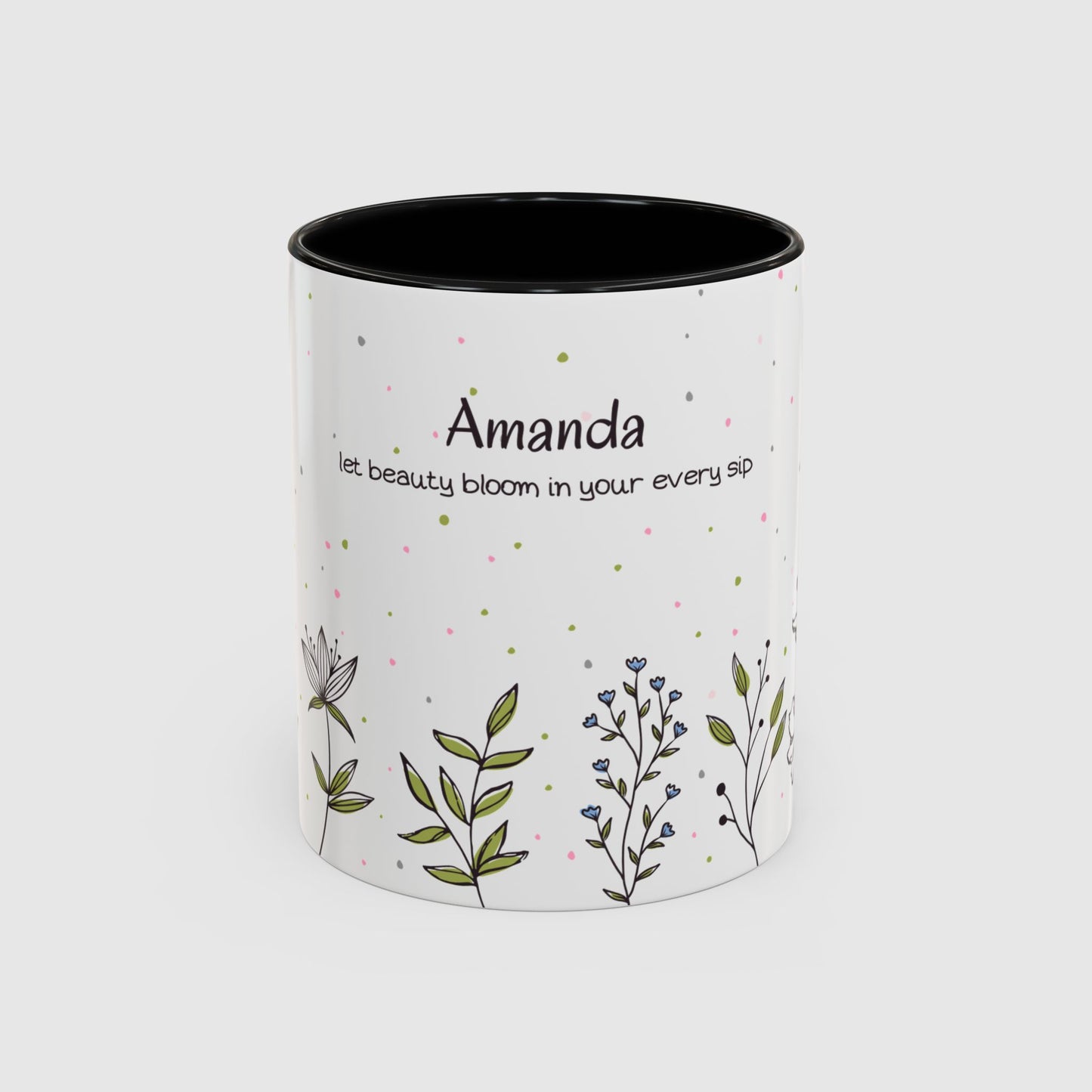 Let beauty bloom in your every sip (Personalized)