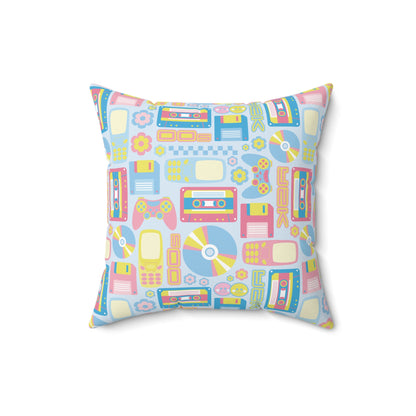 2000s Nostalgia Throw Pillow