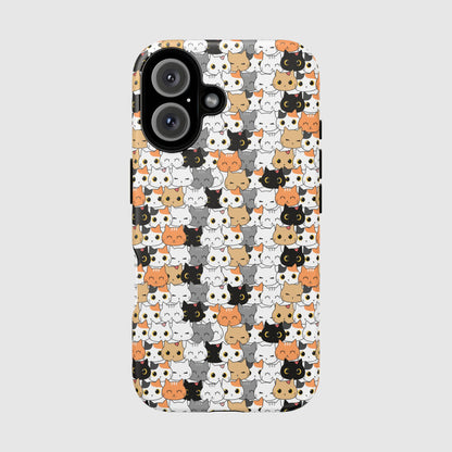 Kitty Crowd - Phone case