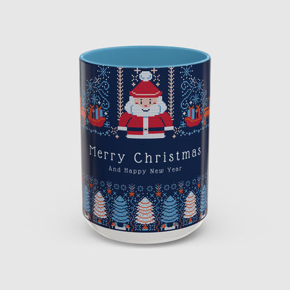 Blue Holiday Christmas Pixel