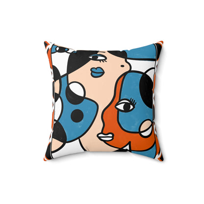 Faces of Fun Pillow