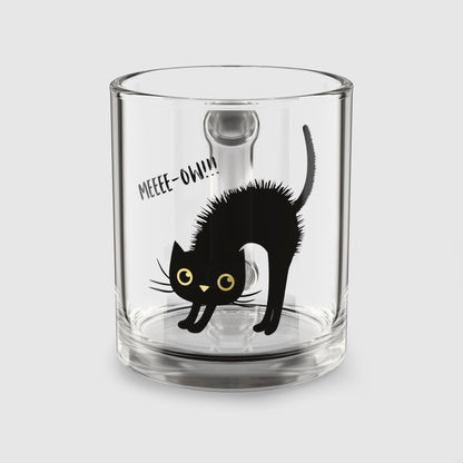 'MEEEE-OW!!!' - Glass Mug