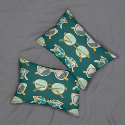 Retro Sunglasses – Brown & Cream on Teal