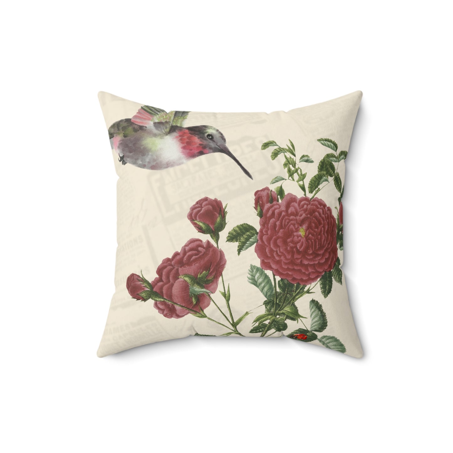 Rosa Rugosa and Hummingbird