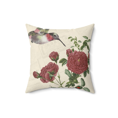 Rosa Rugosa and Hummingbird